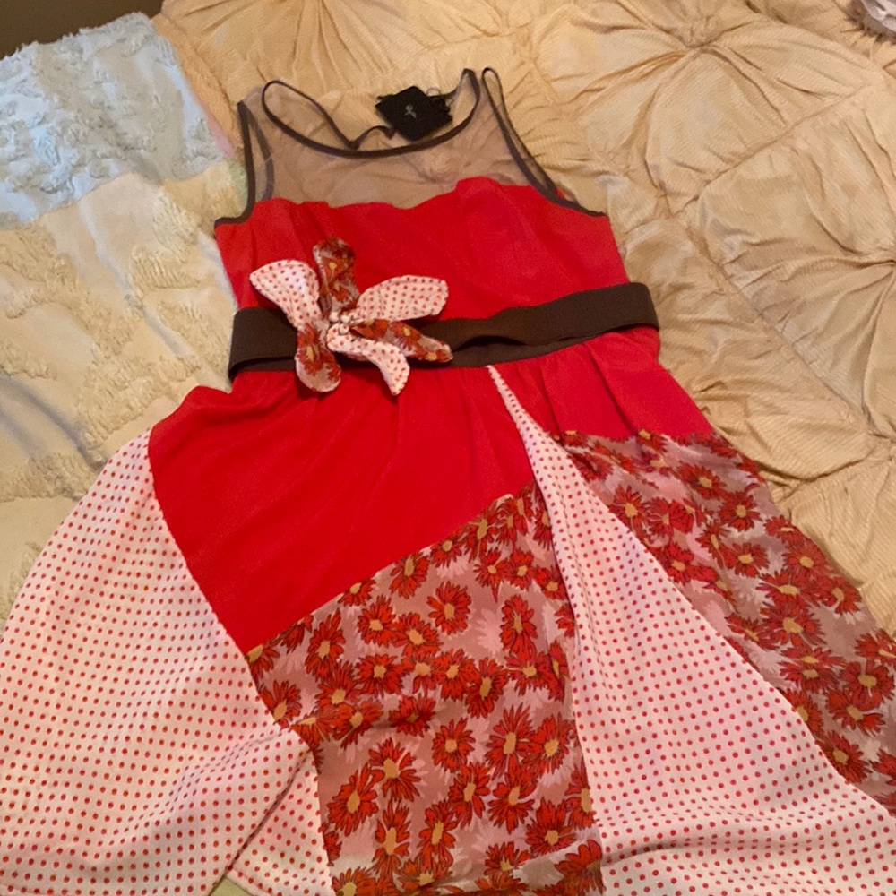 Ryu Mixed Media Dress Large